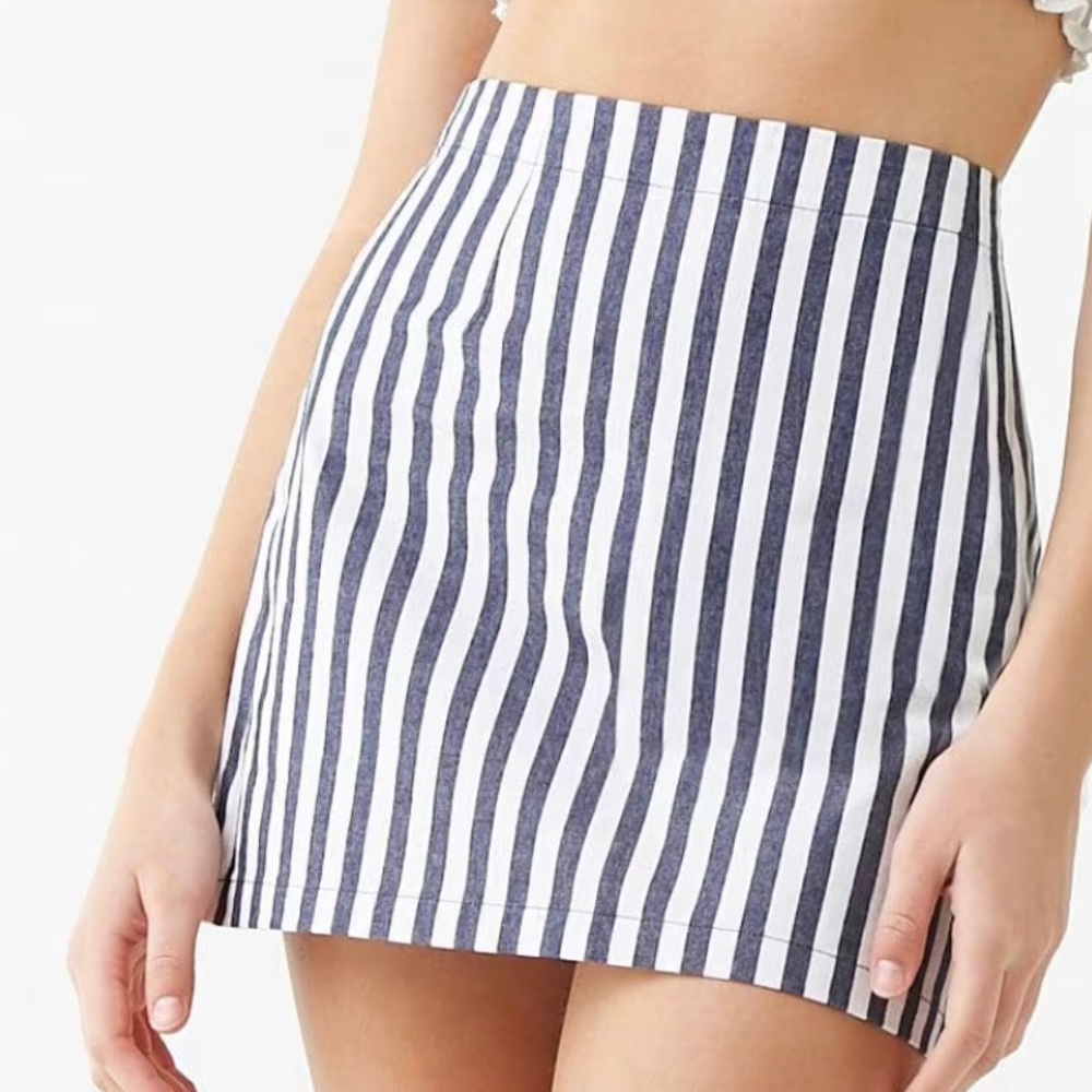 Forever 21 Pinstripe Mini Skirt